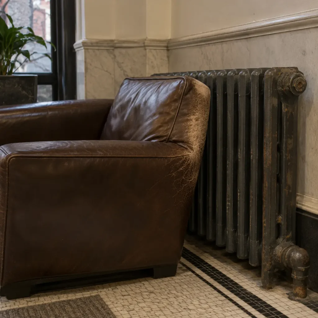 Radiator neighbors on lobby and clubhouse furniture