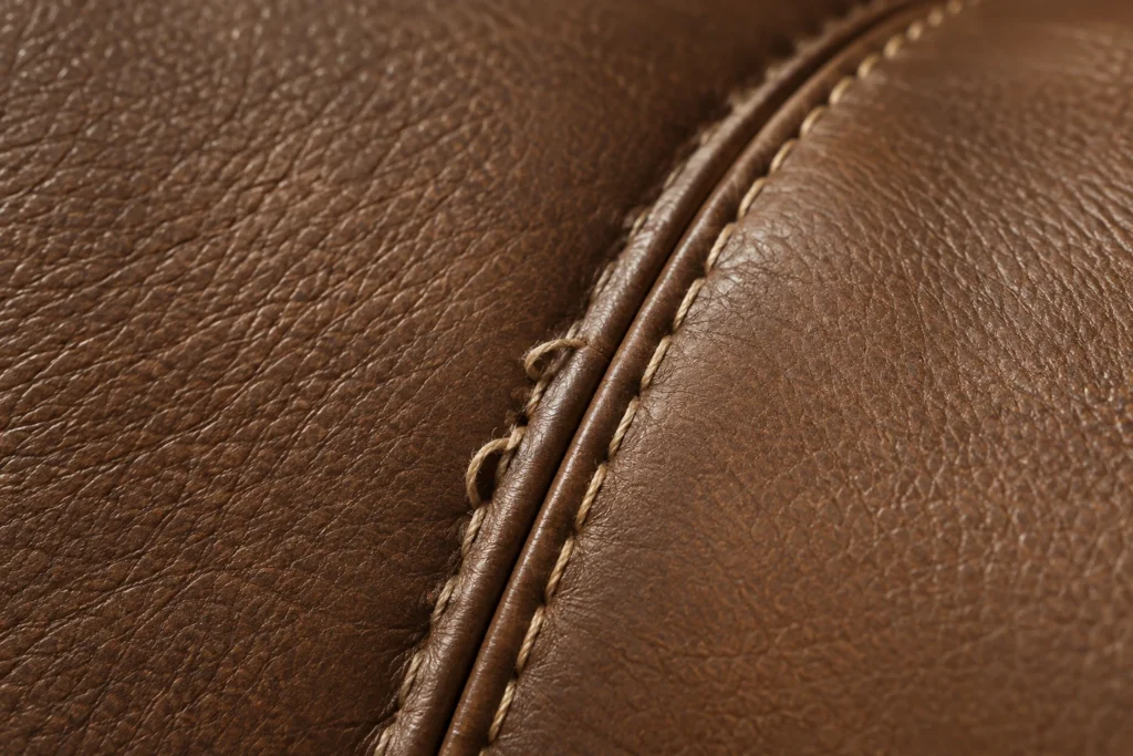 Welts on a leather recliner