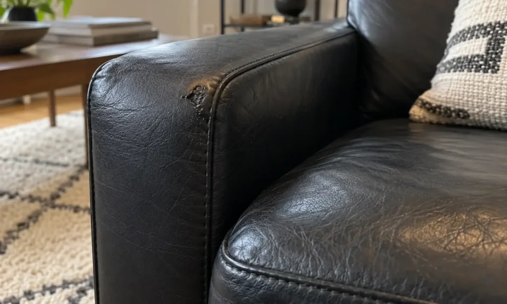 Burn holes on furniture in a rental unit