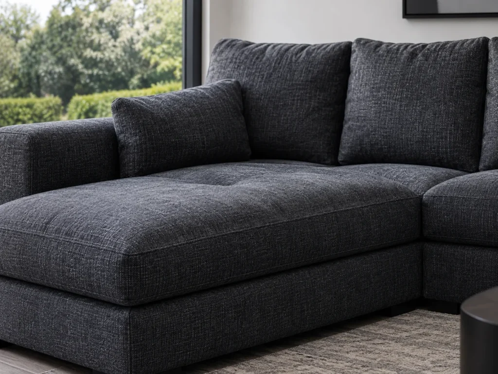 Sectional cushions ready for new foam