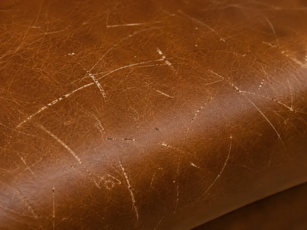 Scuffs and scrapes on restaurant furniture