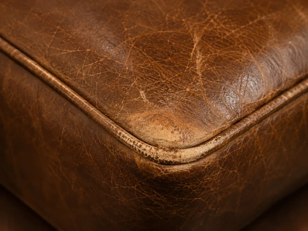 Rubbed corner on a restaurant booth