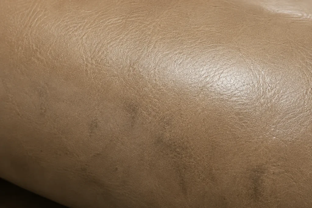 Cooking film on restaurant leather
