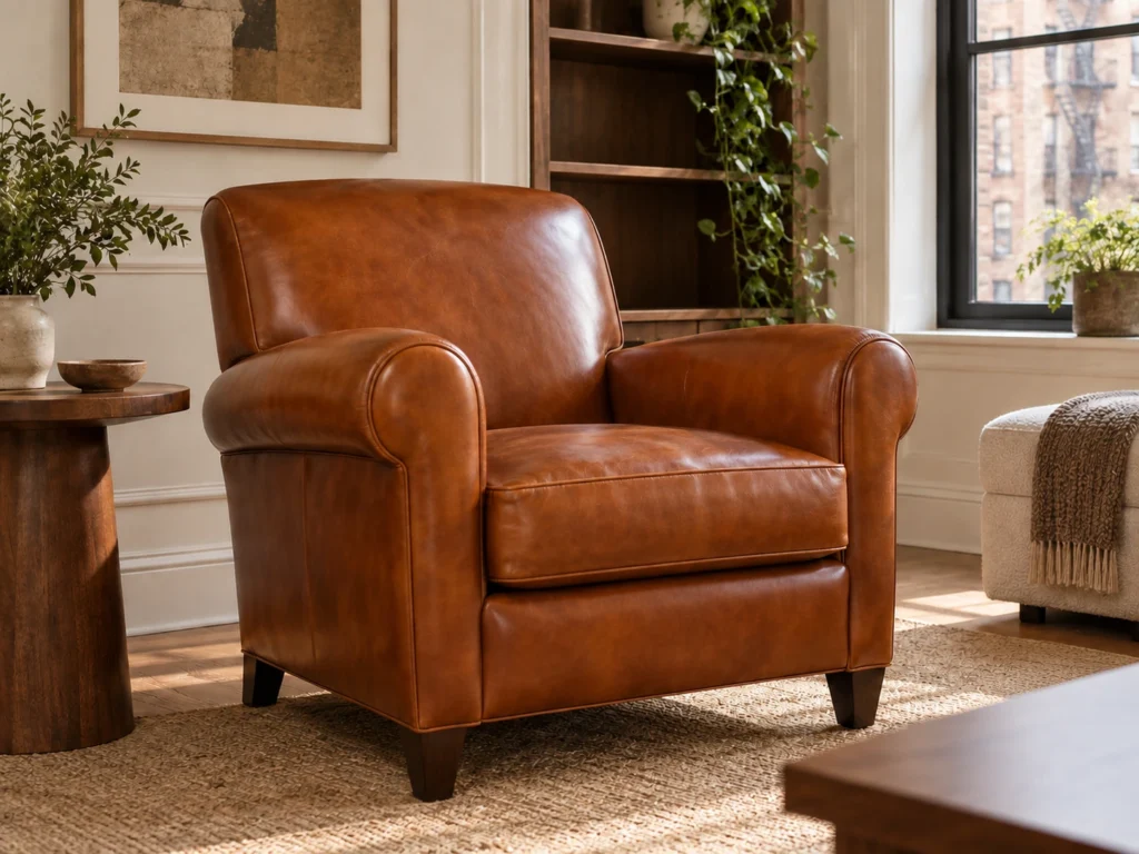 Leather after restoration: daily seating
