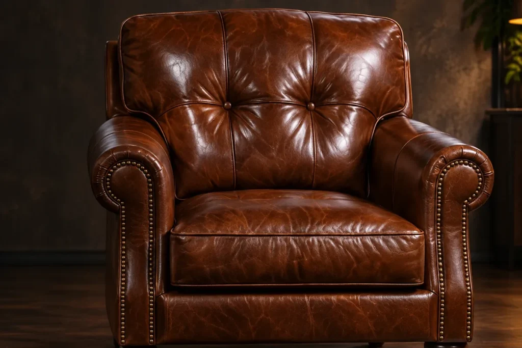 Leather armchairs for reupholstery