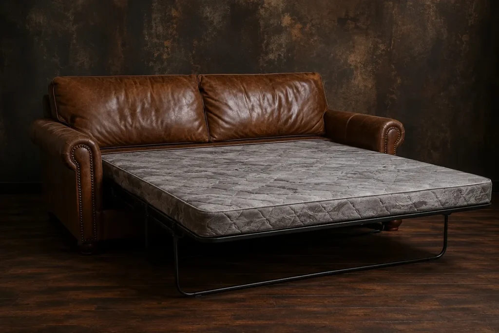 Leather sofa beds for reupholstery