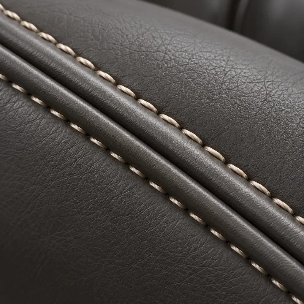Upholstery detail: double welt