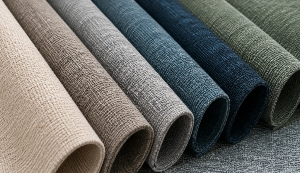Fabric upholstery rolls