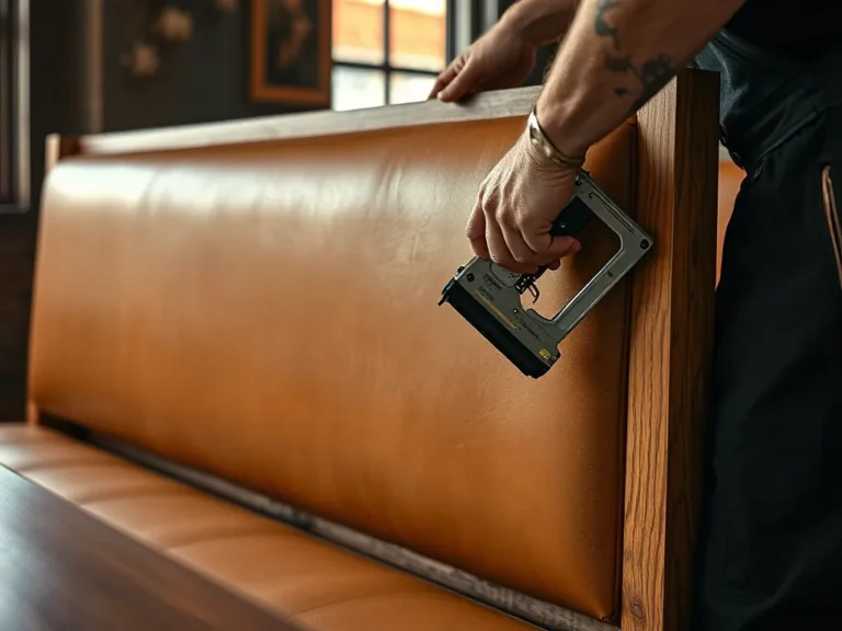 Reupholstery step: recover