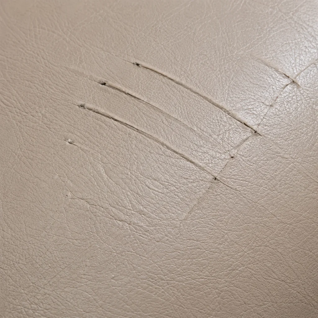 Fine scratches on dental office seating