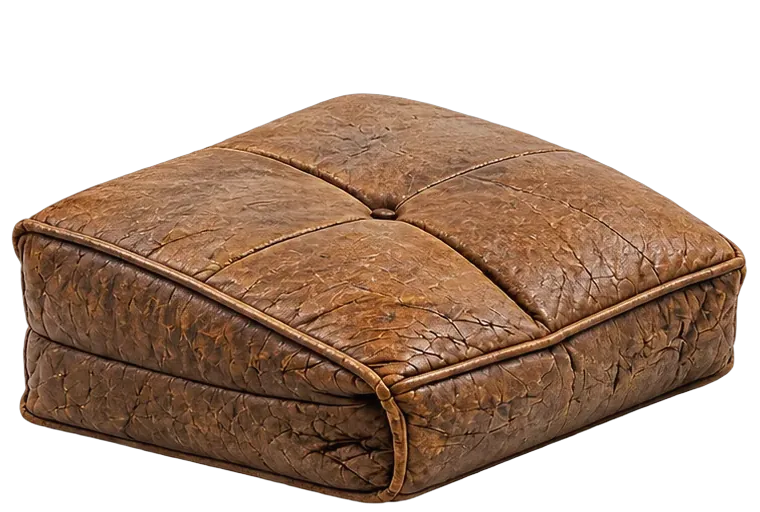 Flattened foam on a bar stool