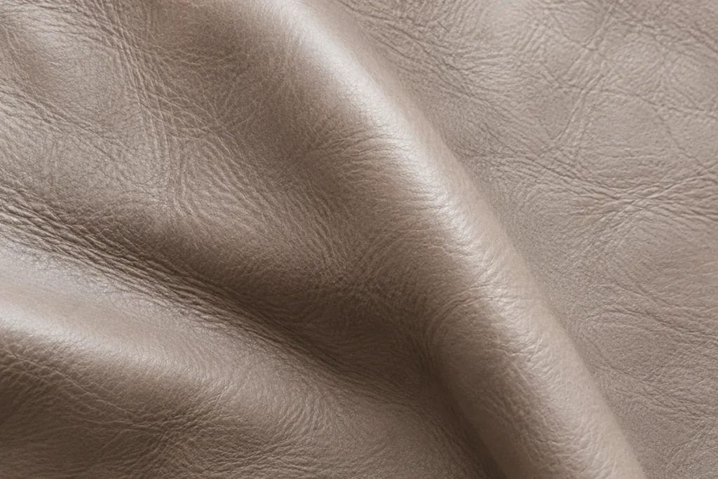 Semi-aniline leather for casino seating