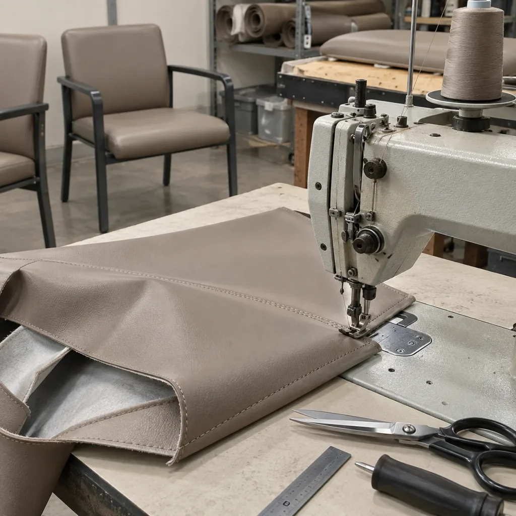 Sew stage for a clinic lobby chair
