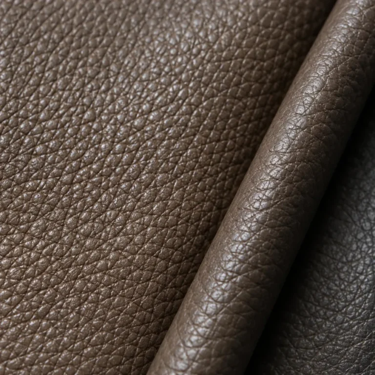Pebbled grain leather for a sofa