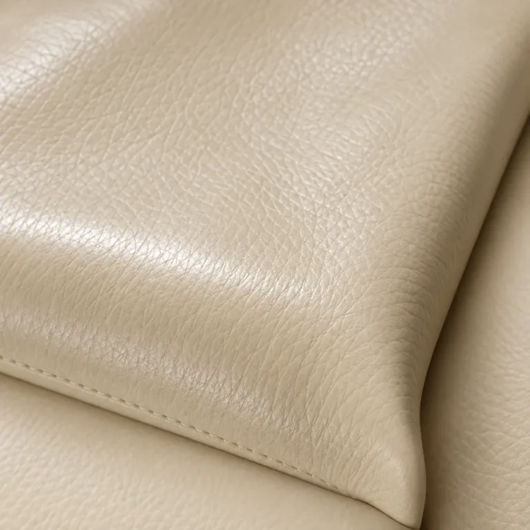 Pigmented leather for a sofa