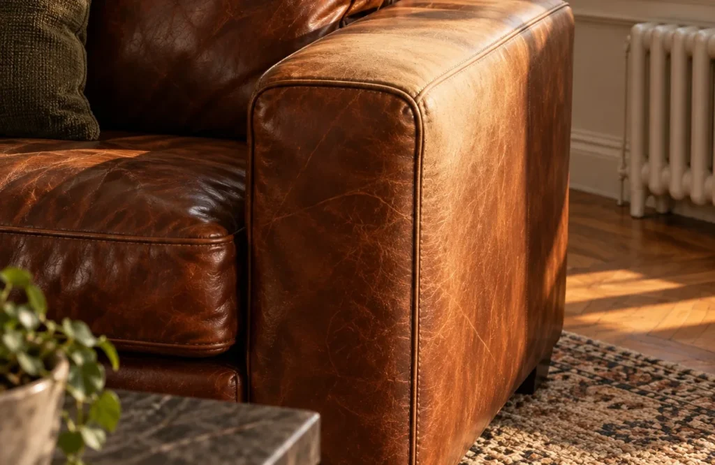 Sun bleaching on furniture in a rental unit