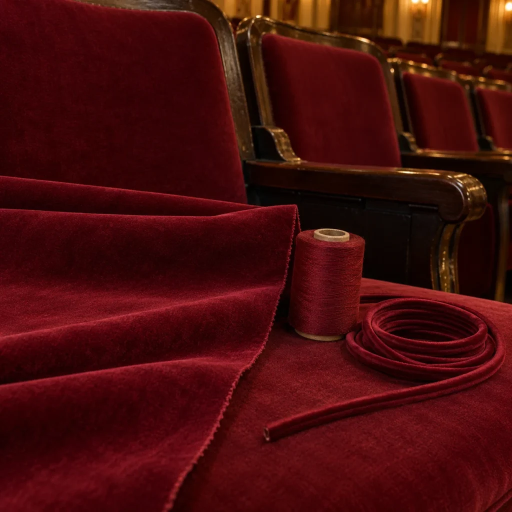 Thread and welt cord for playhouse seating