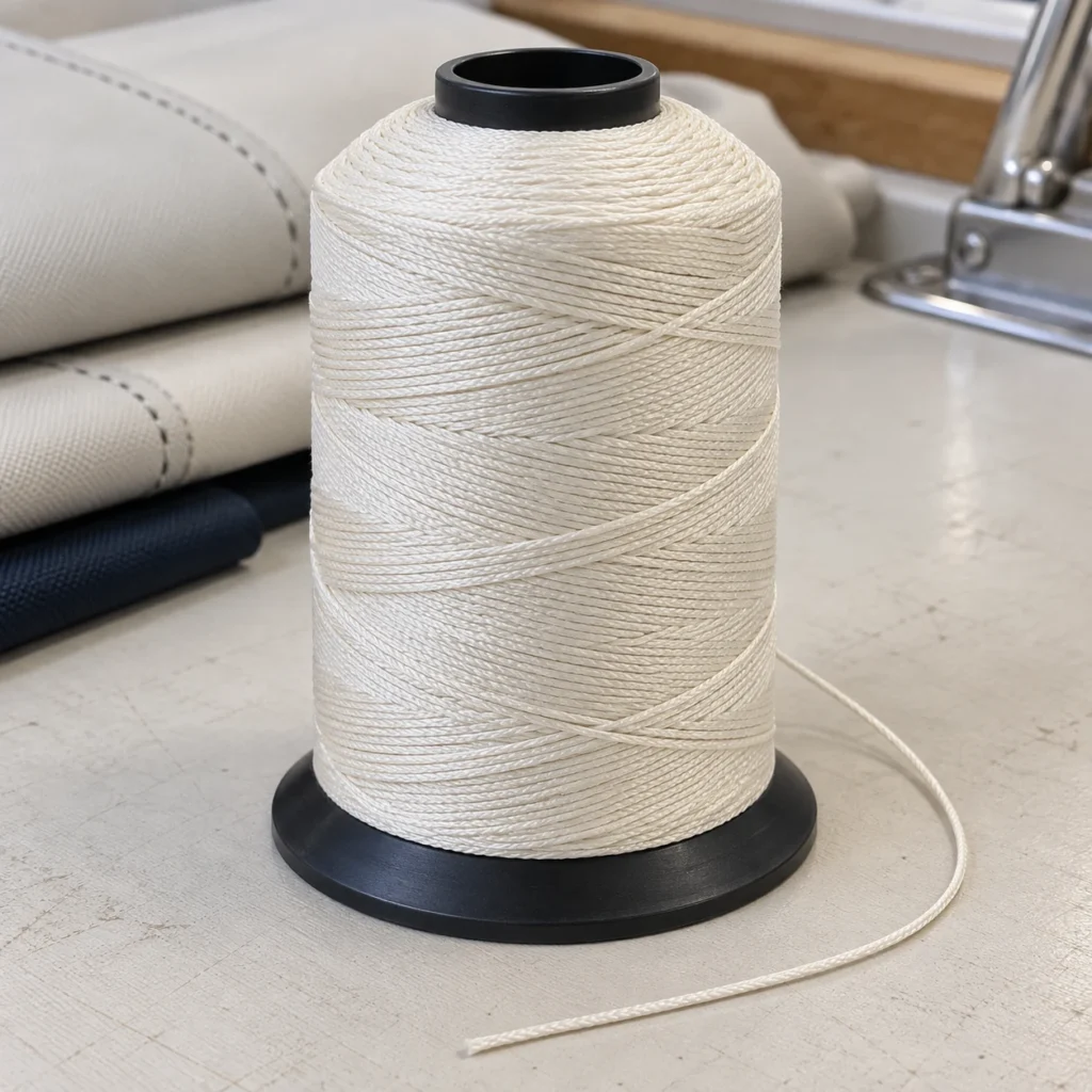 UV thread for boat cushions