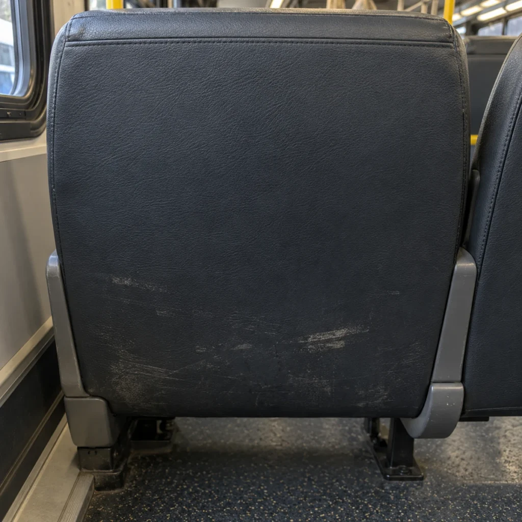 Back panel in a commercial vehicle