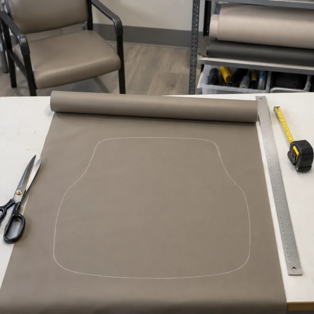 Cut stage for a clinic lobby chair