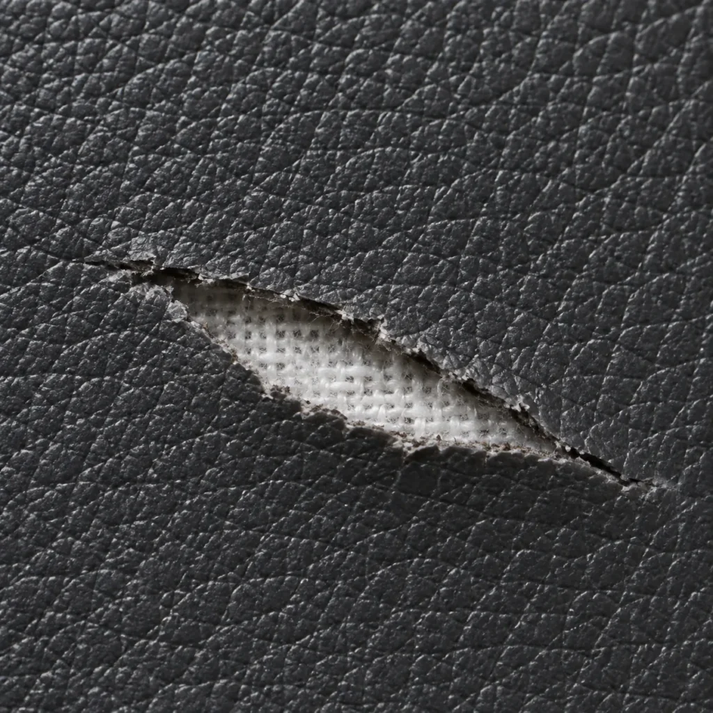 Fabric knit of vehicle seat vinyl