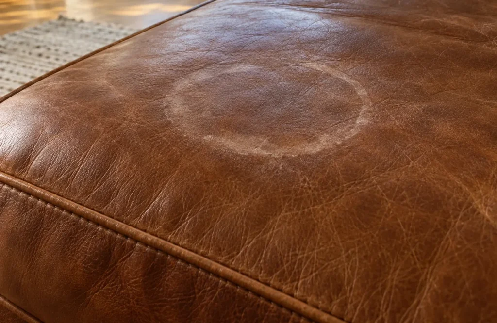 Water marks on furniture in a rental unit