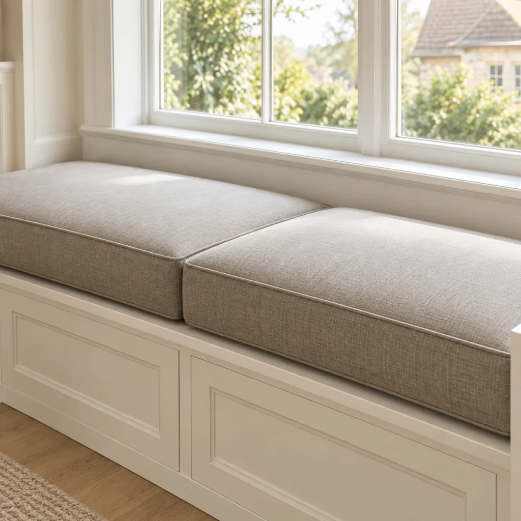 Window Seats with custom seat cushions