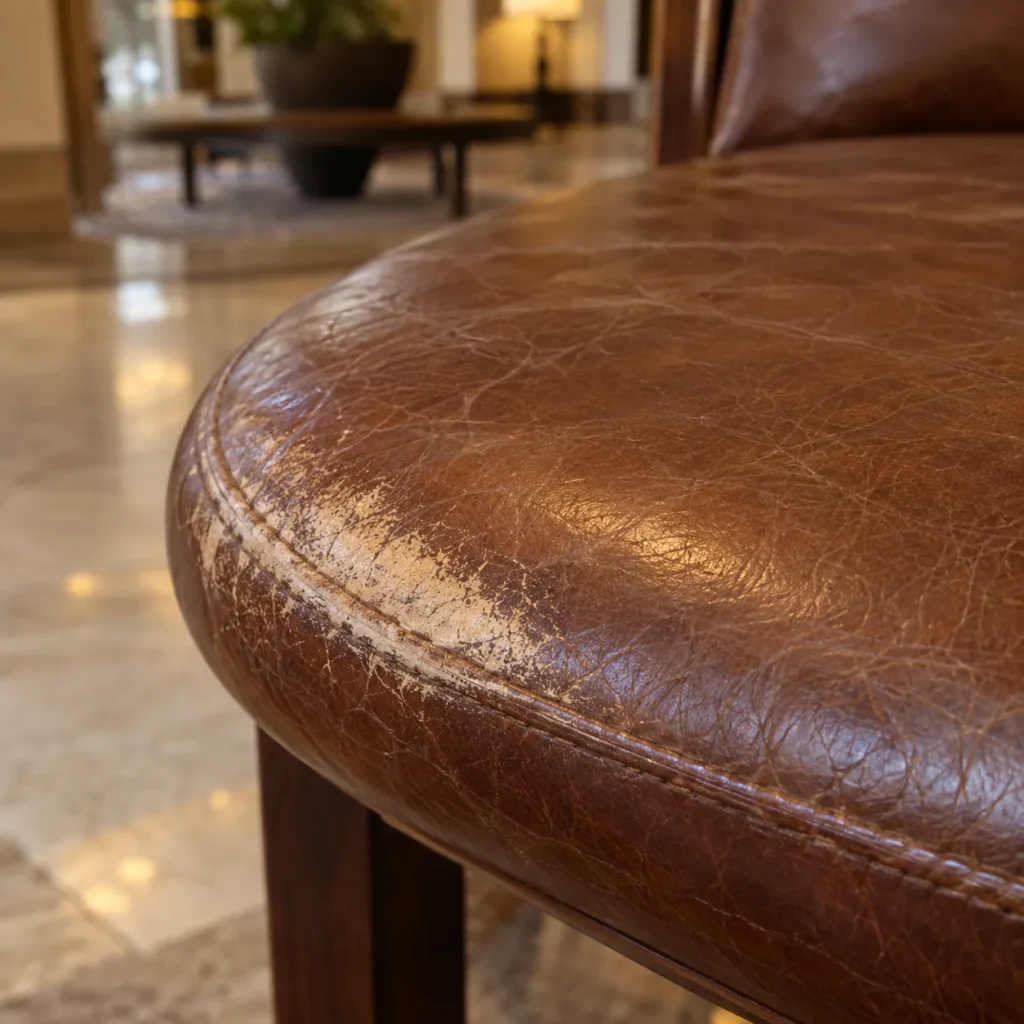 Rubbed seat fronts